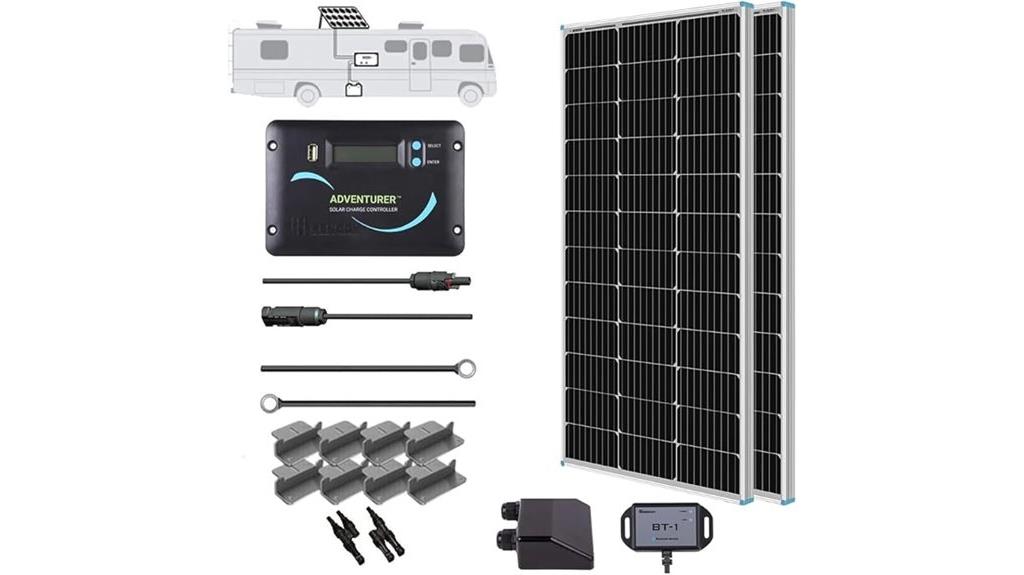 200w monocrystalline rv solar