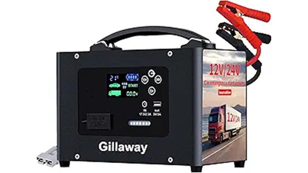 24v 155wh car jump starter