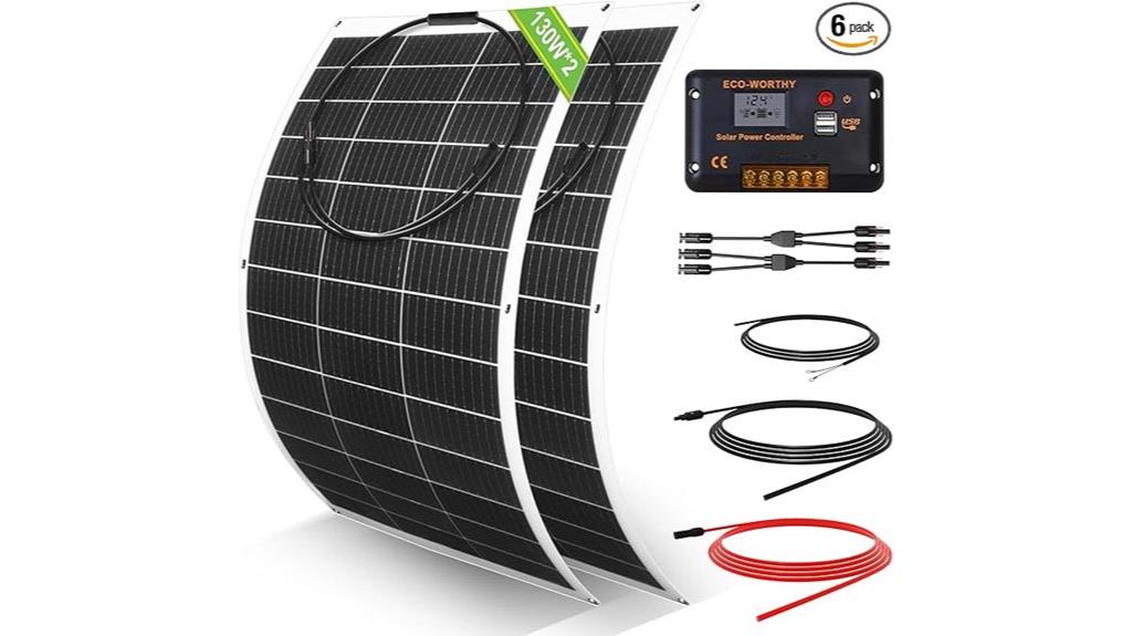 260w 12v flexible solar