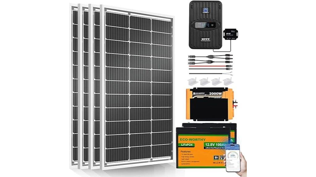 400w 12v solar kit