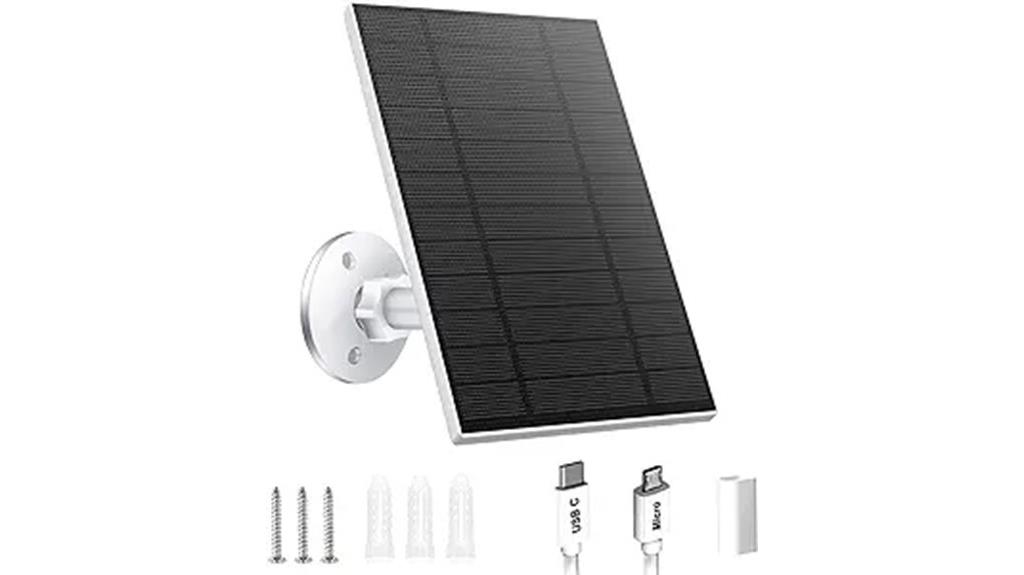 5w solar panel security