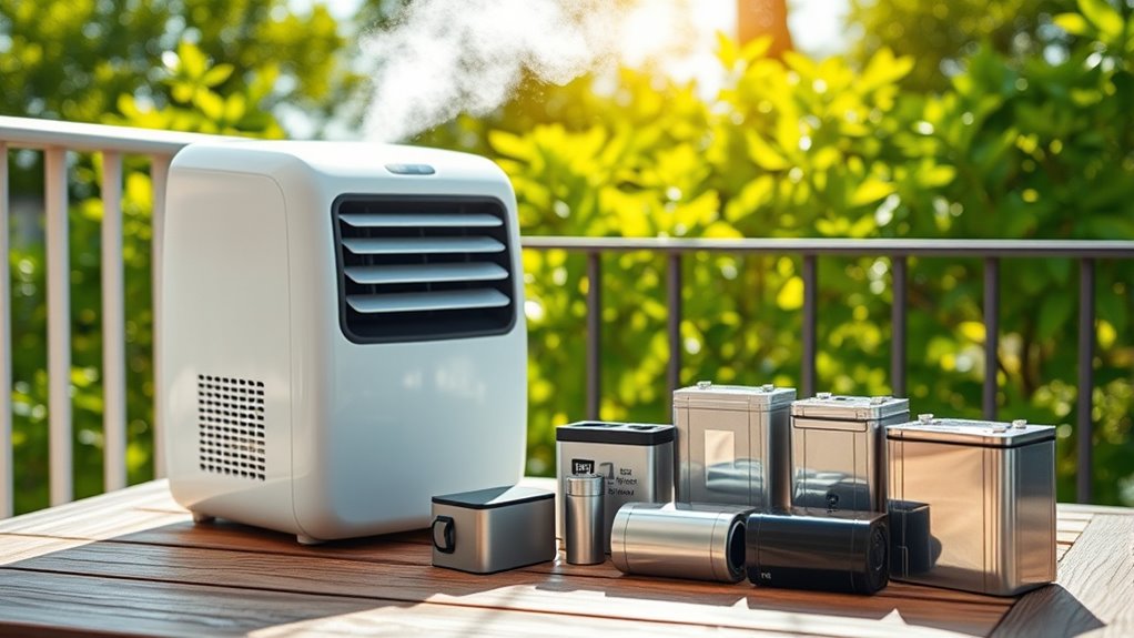 battery comparison for portable cooling