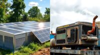 cost comparison solar gas