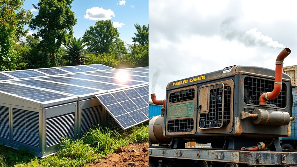cost comparison solar gas