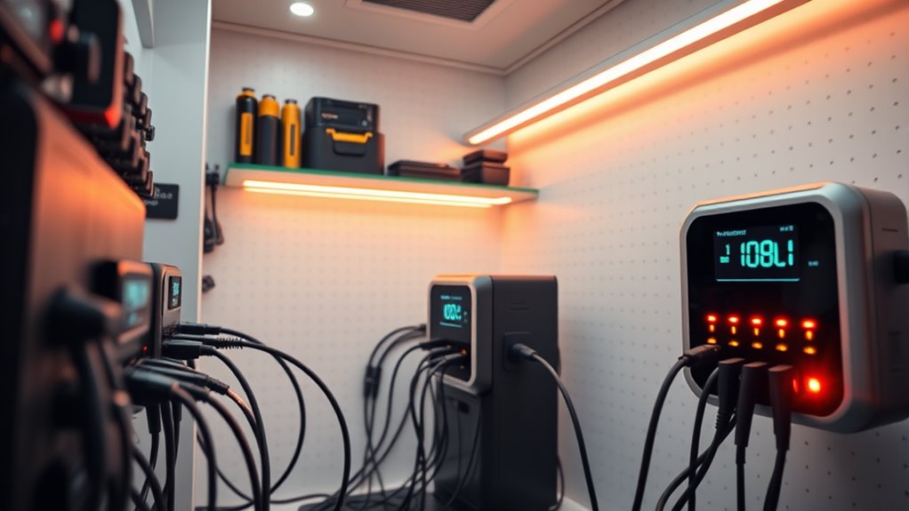 create safe cool charging environment