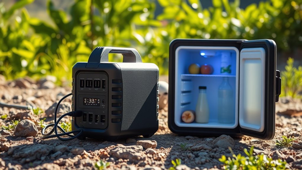 efficient solar mini fridge