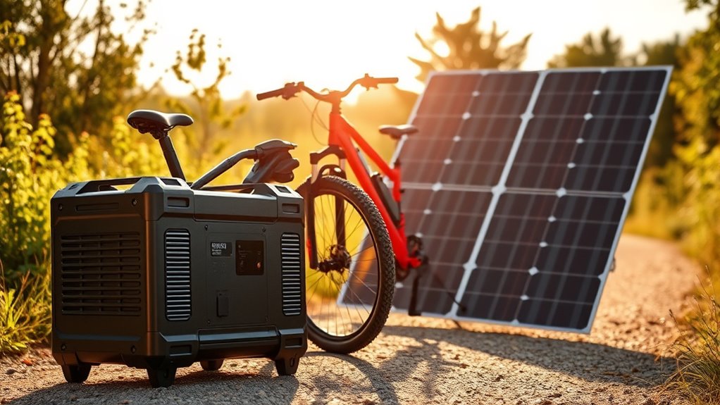 electric bike solar generator factors