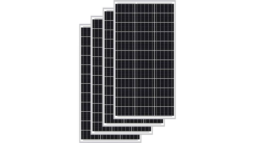 four pack 100w solar panels