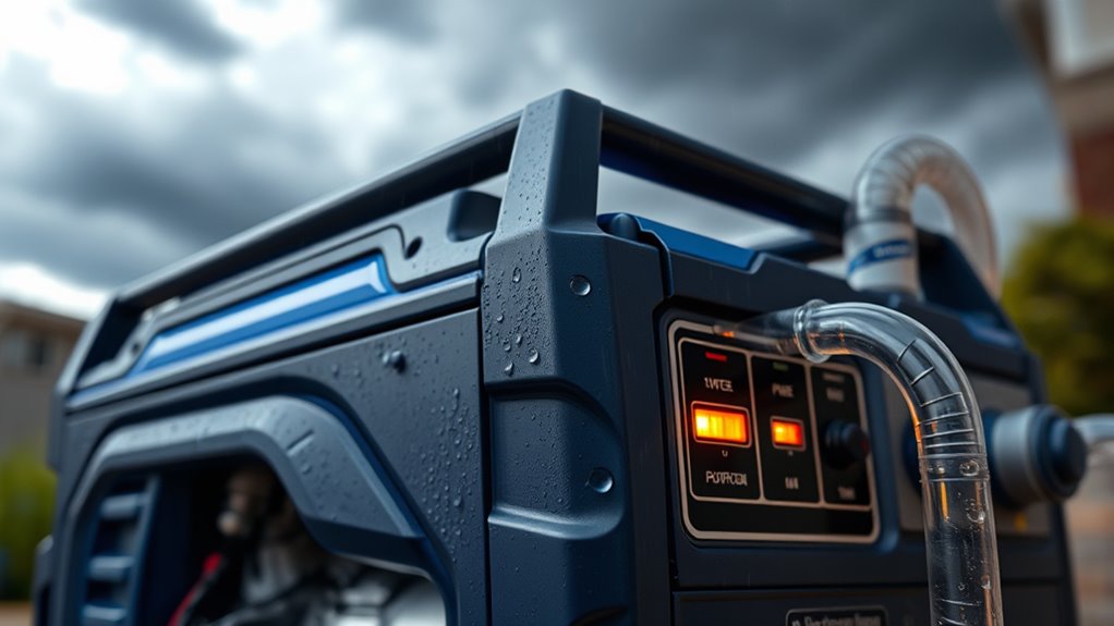 generator powers sump pump