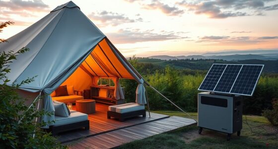 luxury campsite solar power