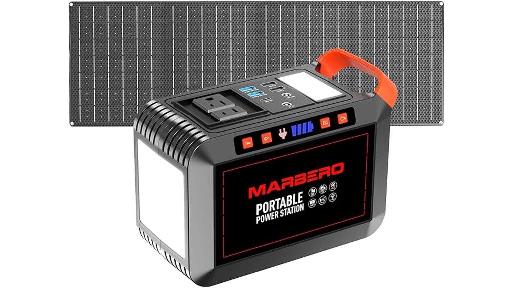 marbero 148wh solar power