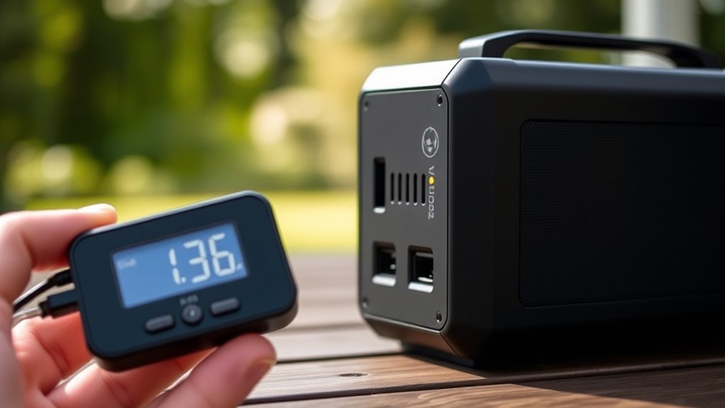 measuring noise in portable power