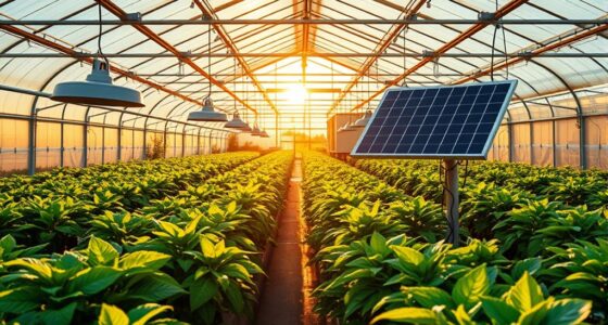 off grid greenhouse lighting power