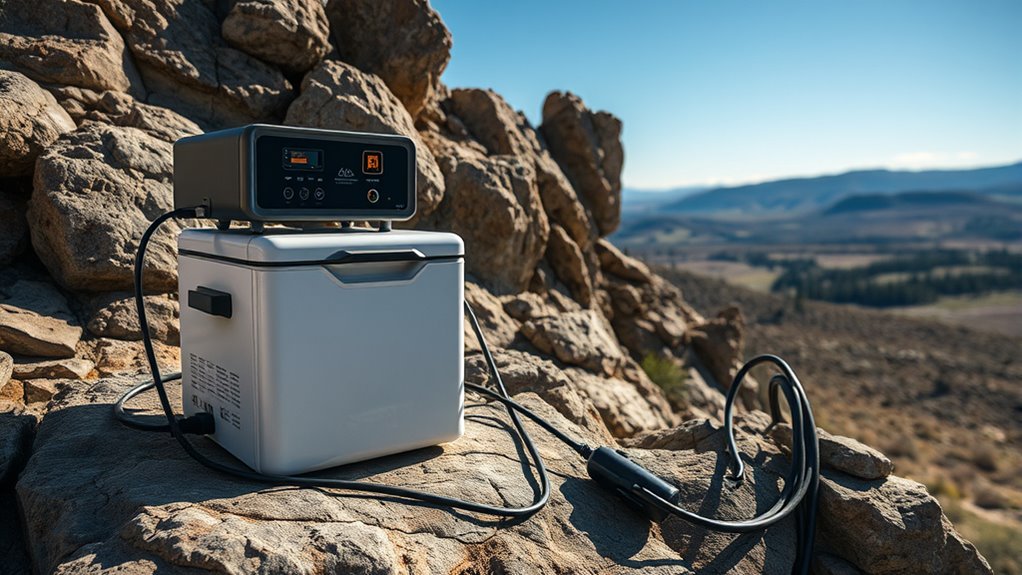 optimal portable fridge power