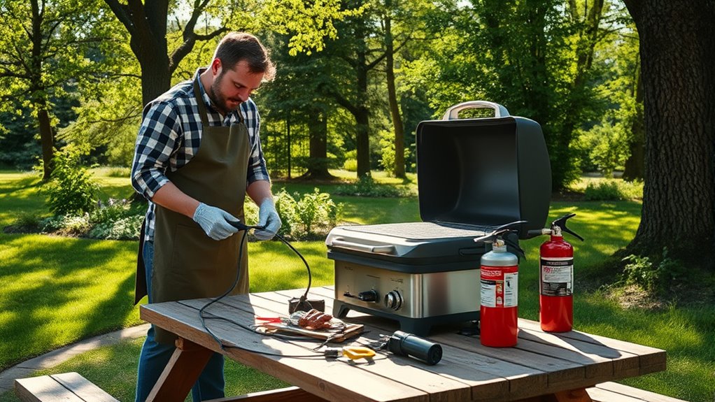 outdoor grill safety precautions
