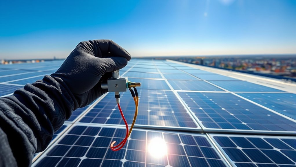 parallel solar panel setup