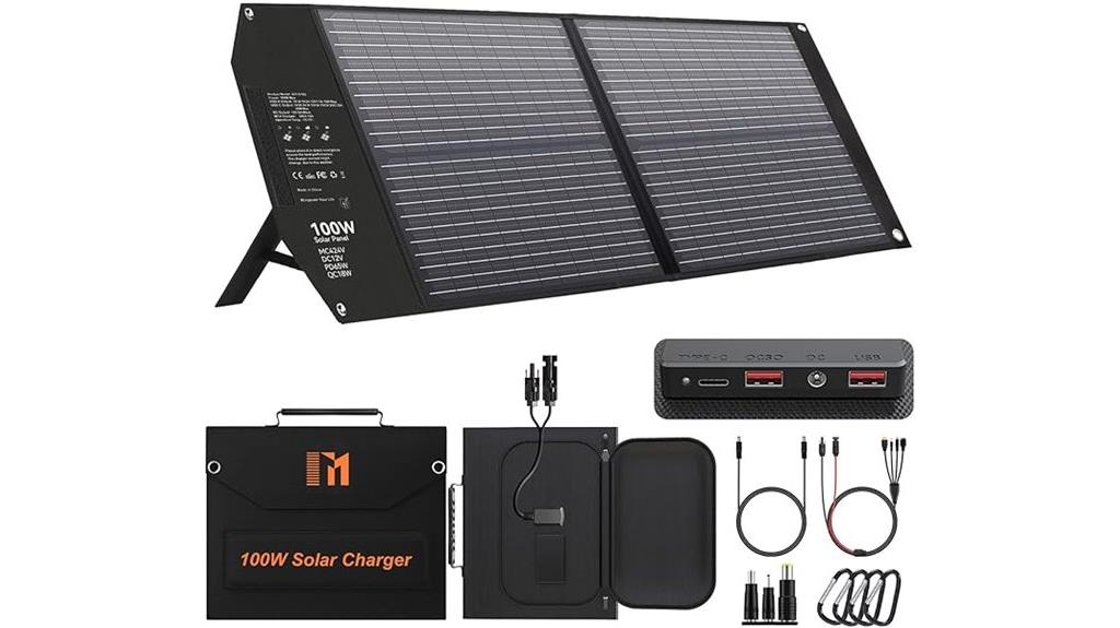 portable 100w solar panel