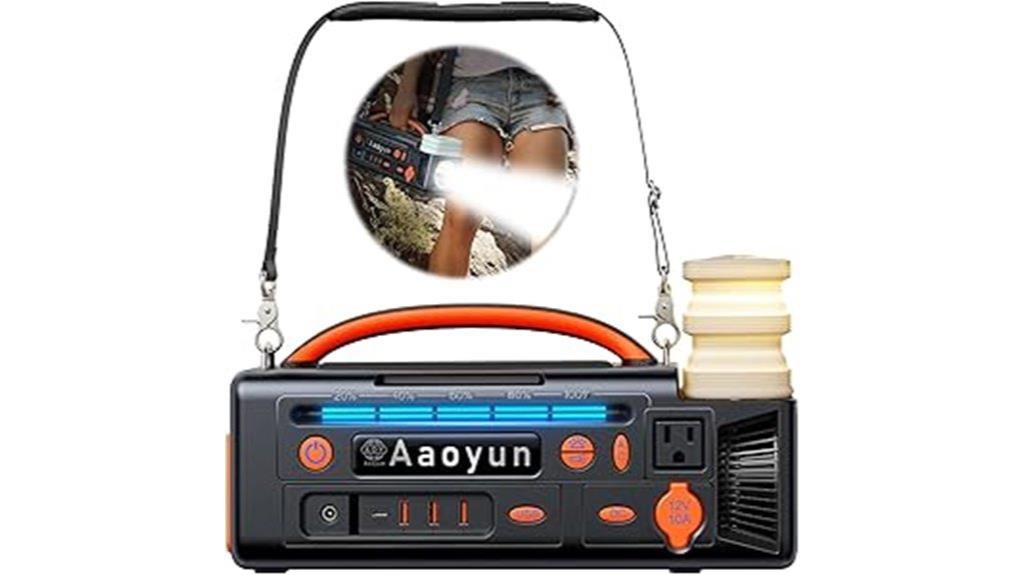 portable 300w solar nightlight