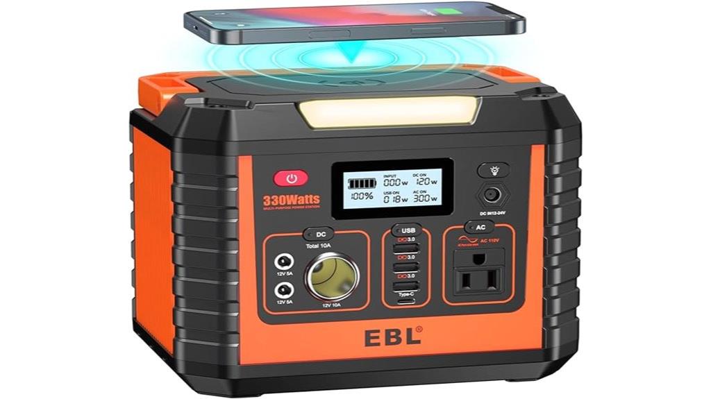 portable 330w solar generator