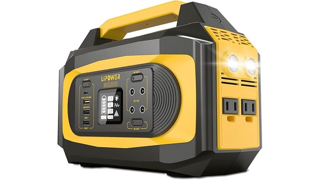 portable 500w solar generator