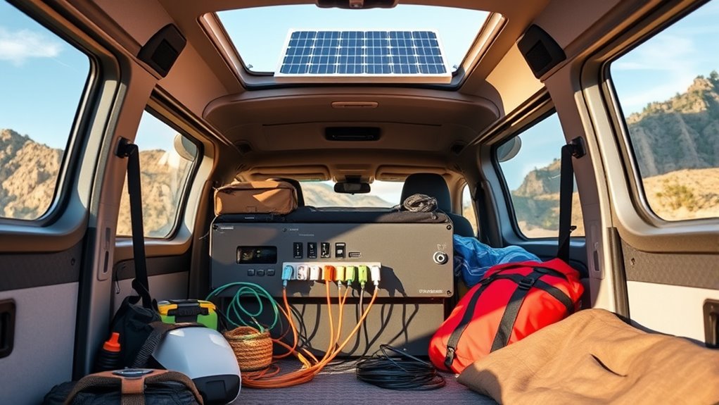 portable power station setup