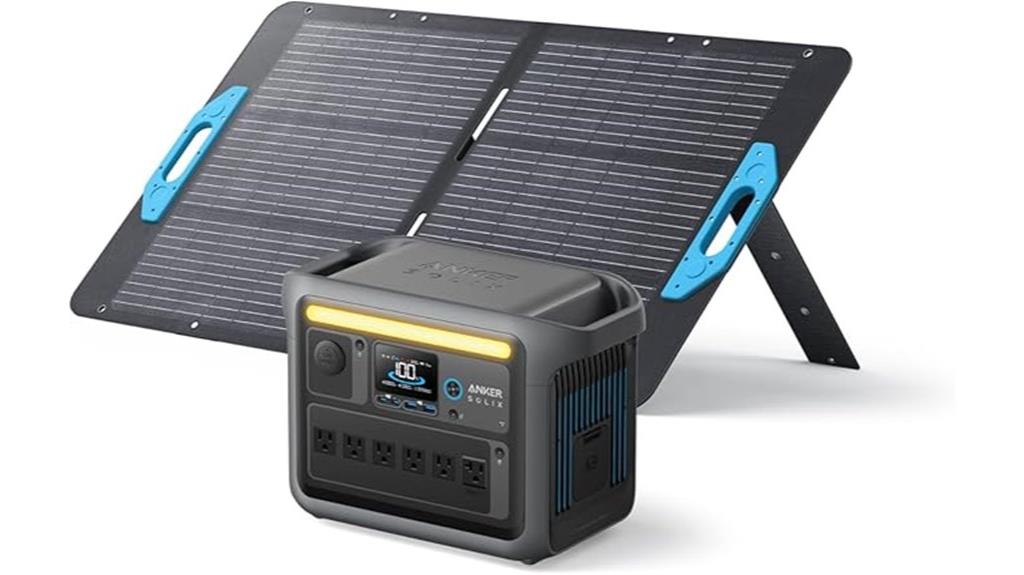 portable power station with solar