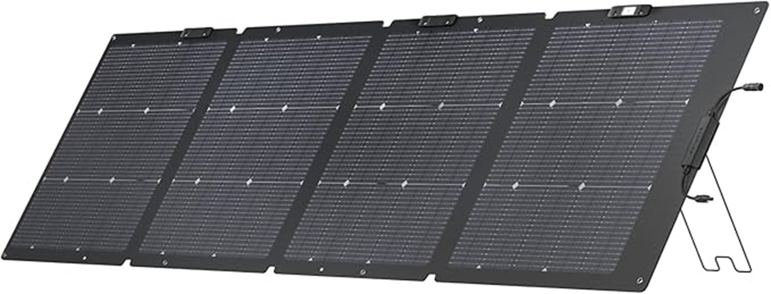 portable solar panel with kickstand