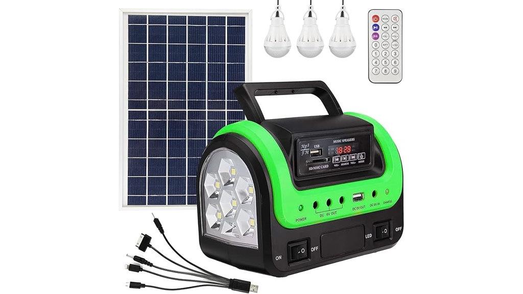 portable solar power kit