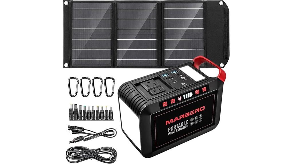 portable solar power set