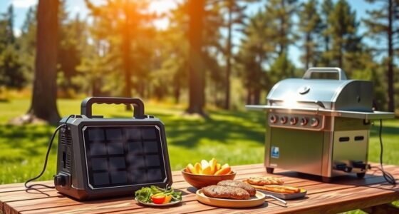 portable solar powered grilling