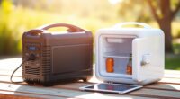 portable solar powered mini fridge