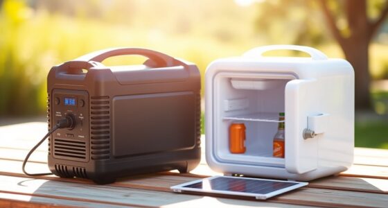 portable solar powered mini fridge