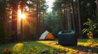 quiet solar camping power