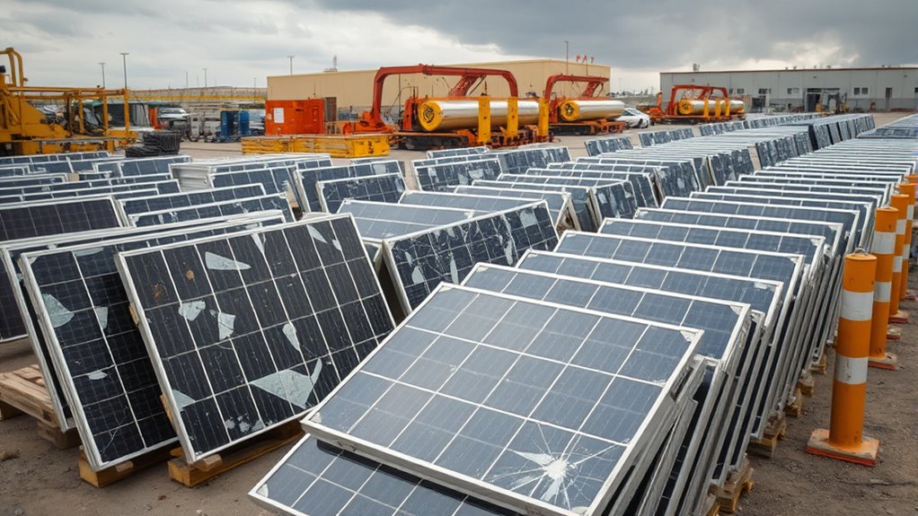 recycling worn solar panels