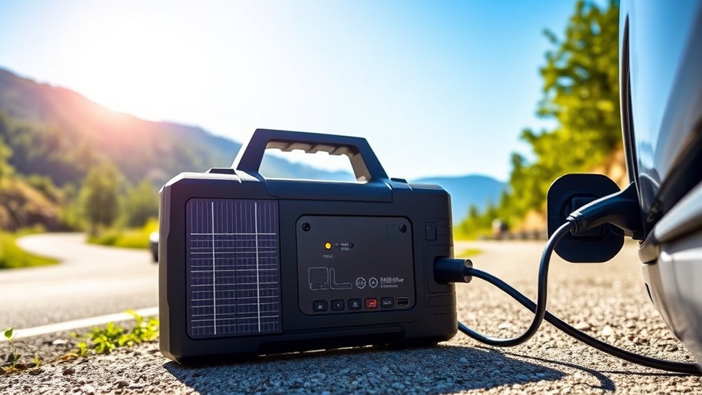 solar portable power car compatible