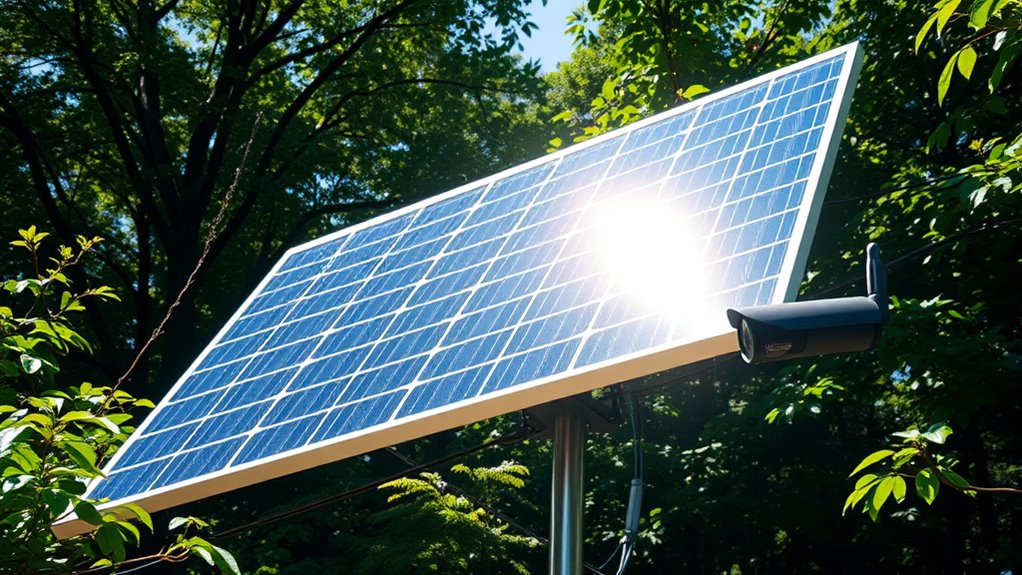 solar powered security camera system