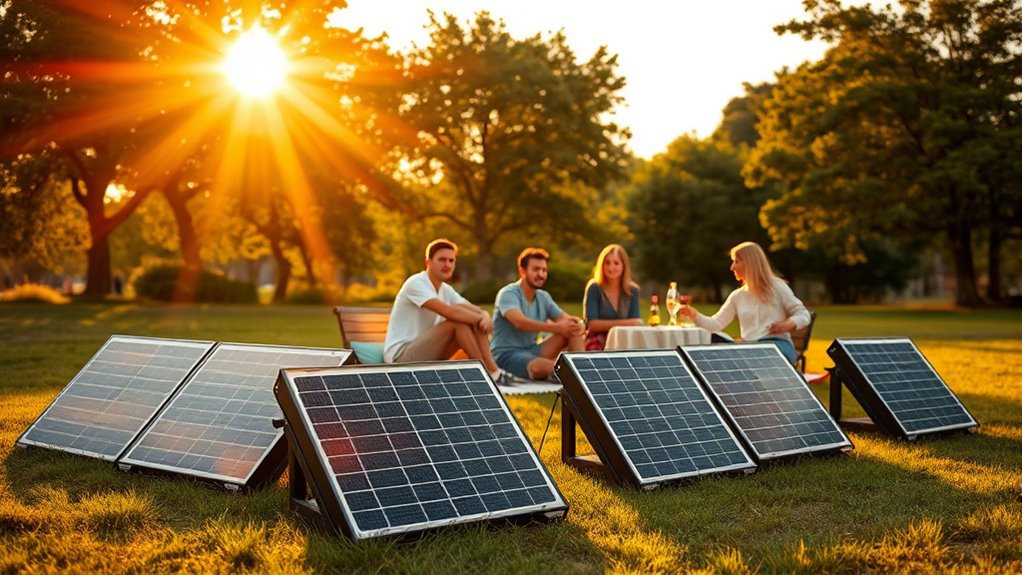 solar powered tailgate generators