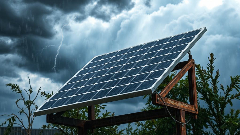 storm resistant solar panels
