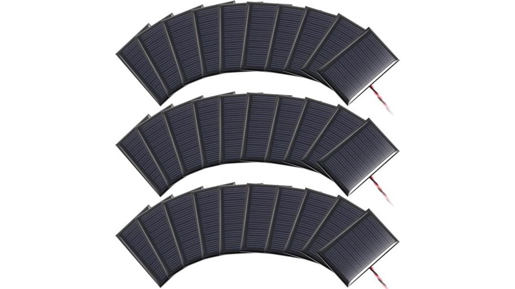 thirty mini solar cells
