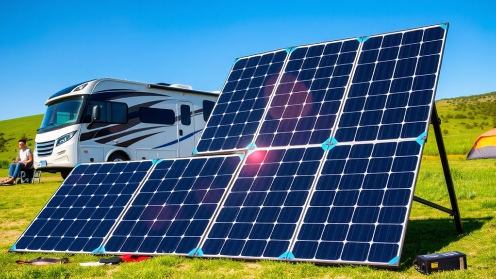 top rv folding solar panels