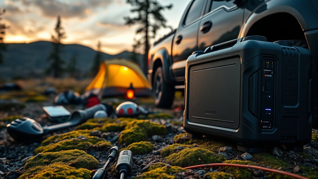 top truck camping power stations