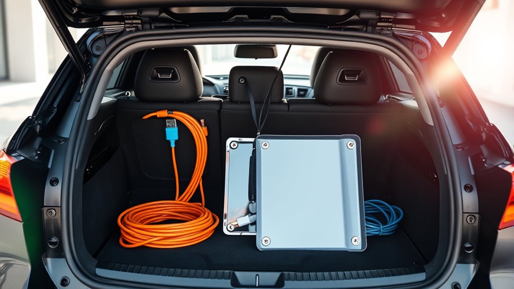 vehicle storage for panels