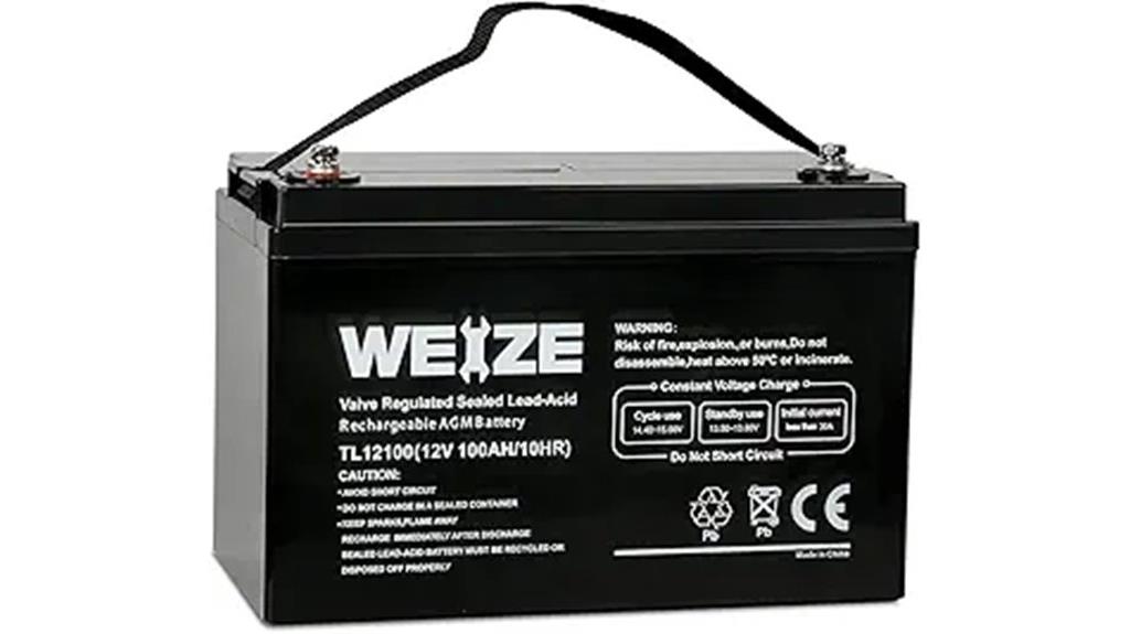 12 volt 100ah agm battery
