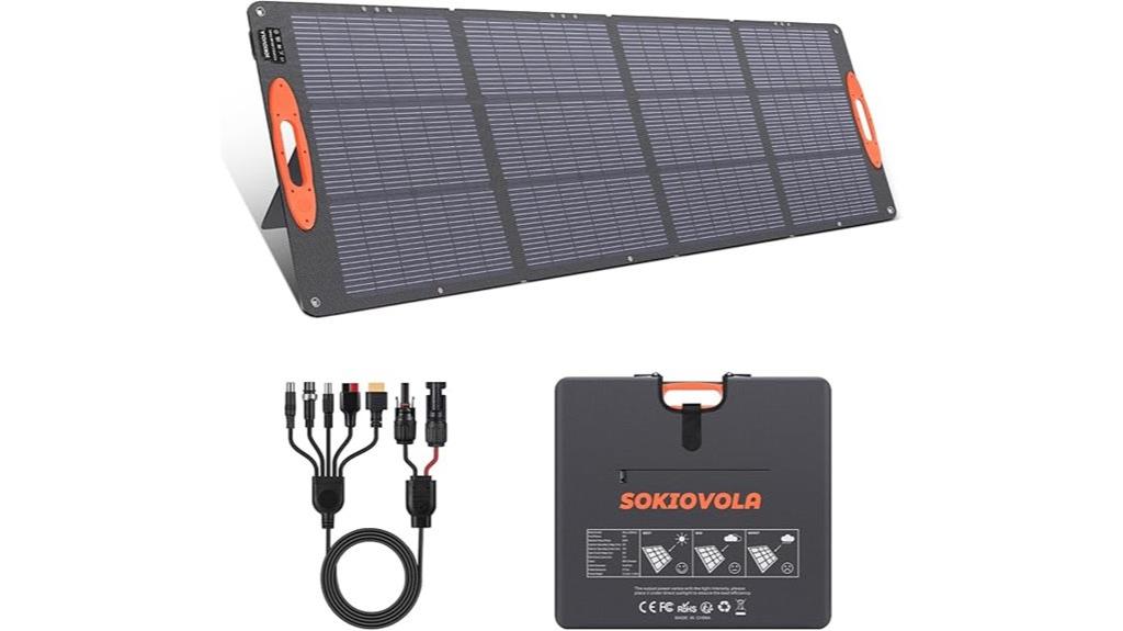 16bb portable 200w solar panel
