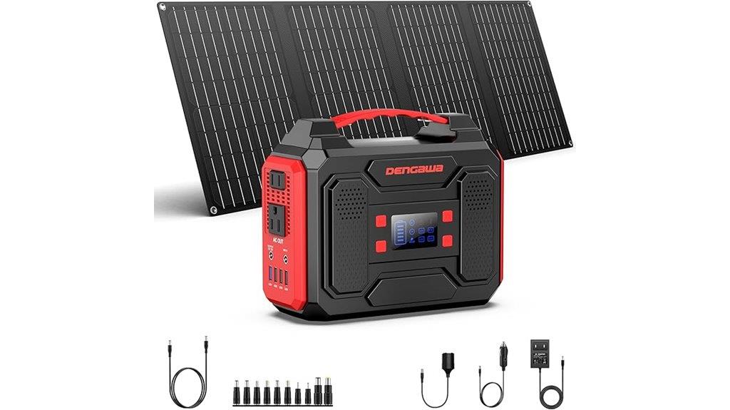 300w portable solar generator