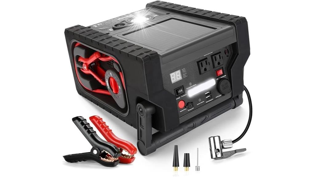 car jump starter with compressor