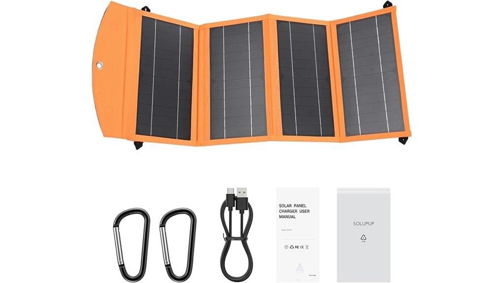 foldable 30w solar charger