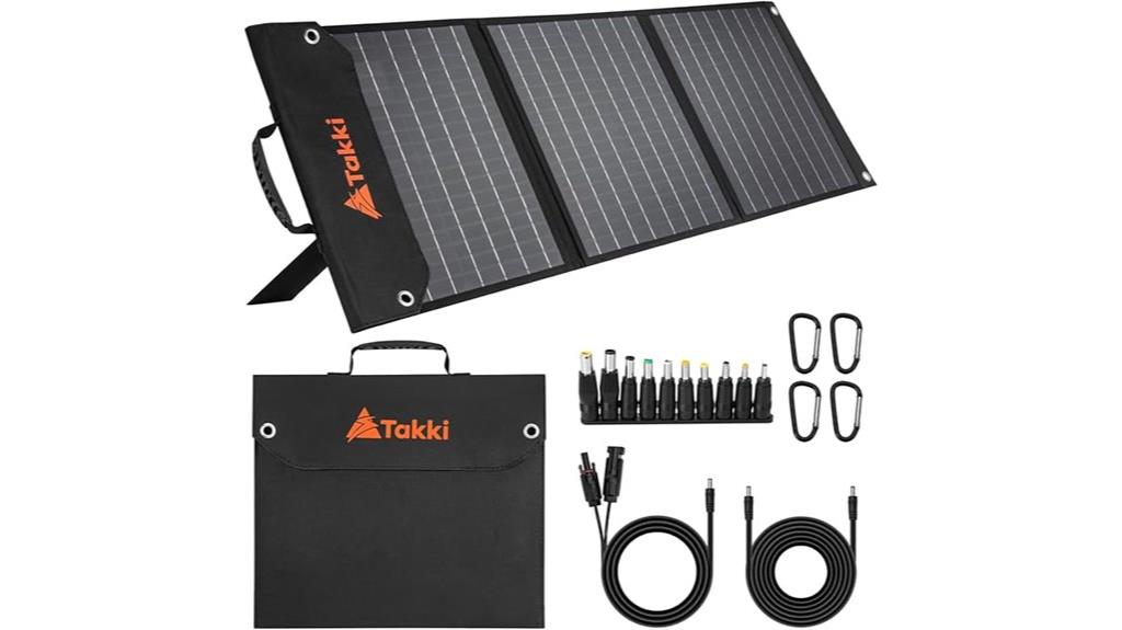 foldable 60w solar charger