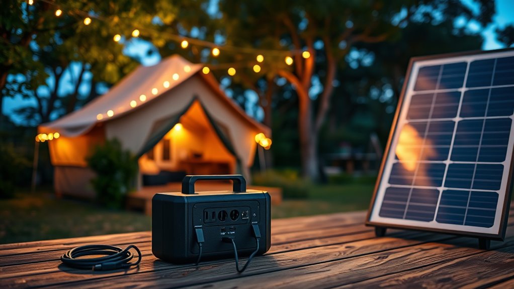 glamping power station considerations