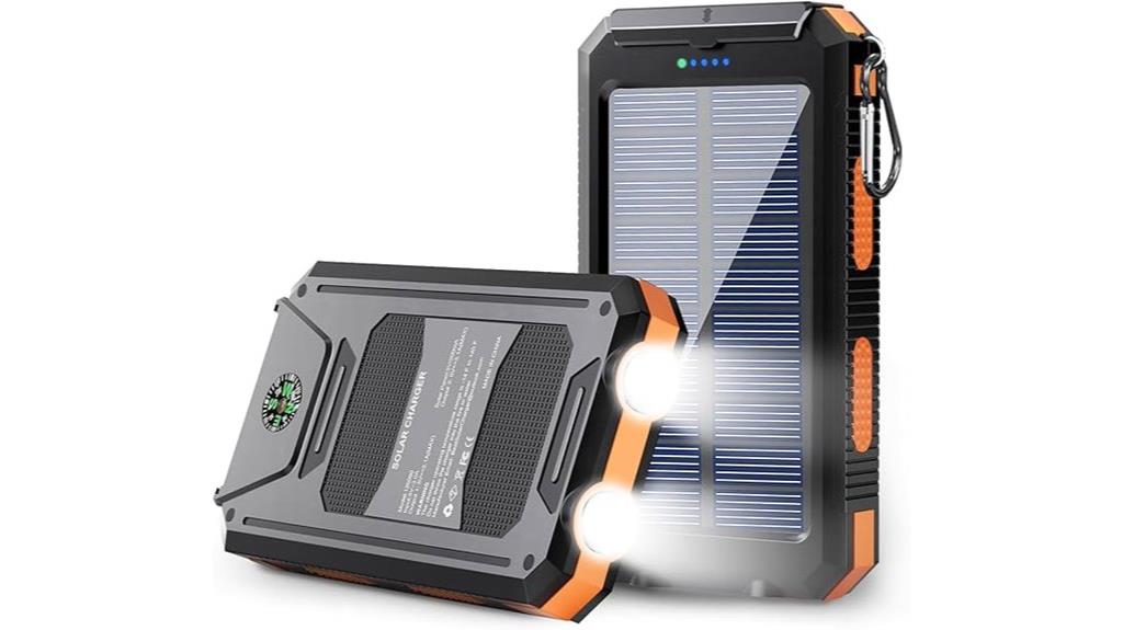 high capacity waterproof solar charger